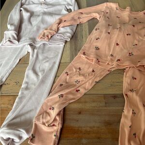 Peach and pink Floral Pajama Set